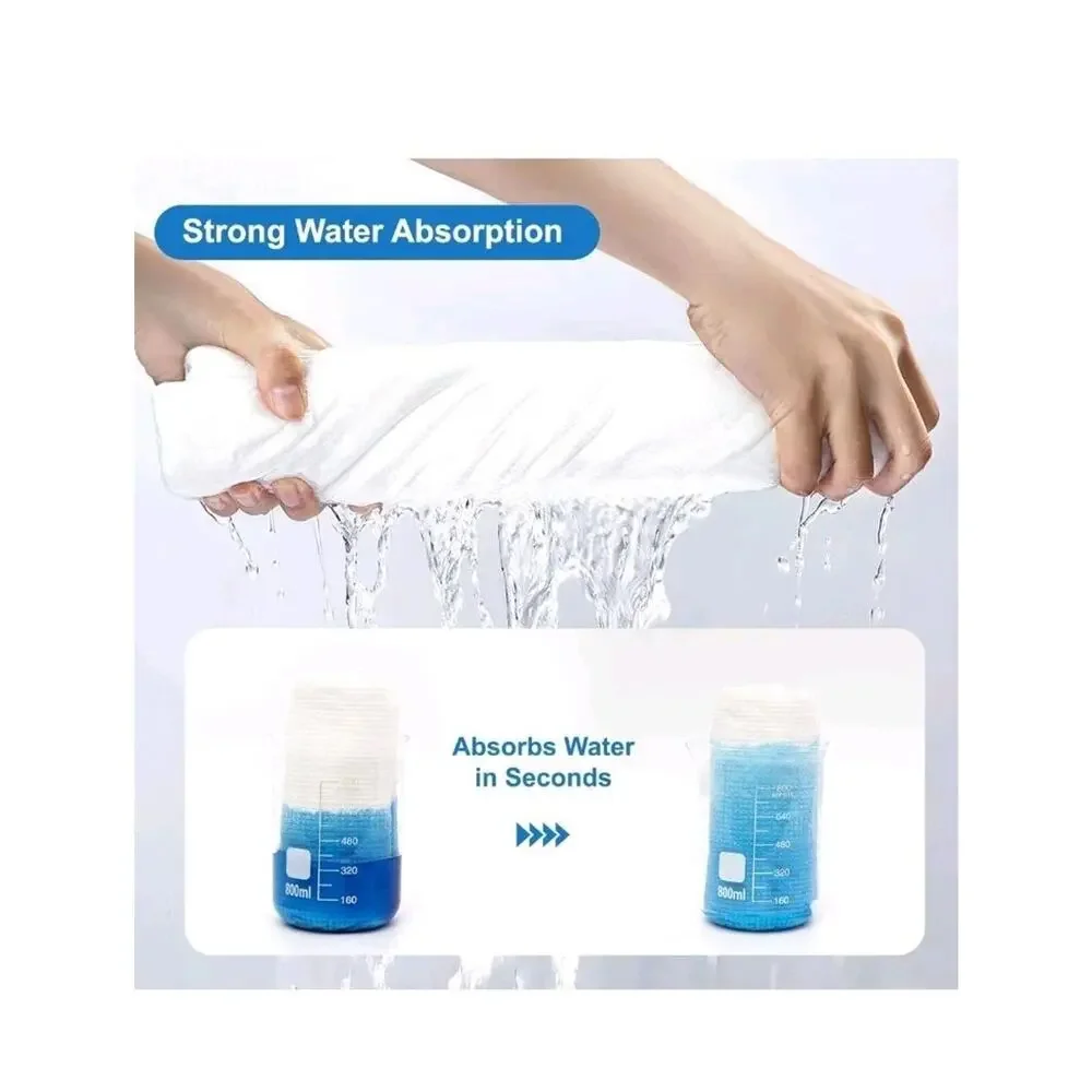 5 Pack Disposable Bath Towel Large Portable Bath Towels for Travel 55 x 27.5...